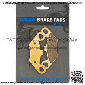 Brake Pad Set for Polaris 2202412 2200465 2201398 Front Rear Ceramic Scrambler (For: Polaris)