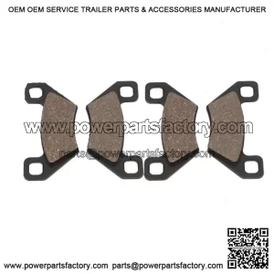 Rear Organic Brake Pads 2006 Polaris Hawkeye 4x4 Set Full Kit  Complete ry (For: Polaris)