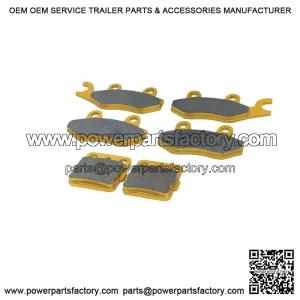 Yamaha YFZ 450 Ceramic Brake Pad Set Front & Rear 2004-2005 (For: Yamaha)