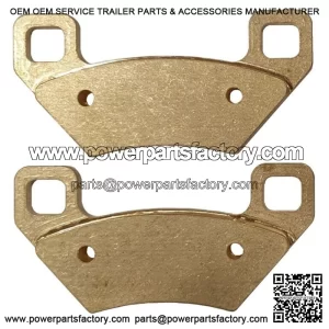 Solid Brass Brake Pads BP-DBK for Honda TRX Front Disc Brake Conversion (For: Honda)