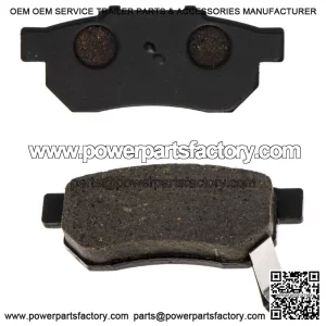 Brake Pad Set for Honda 06454-HL1-A01 Rear Left Organic Big Red 700 (For: Honda)