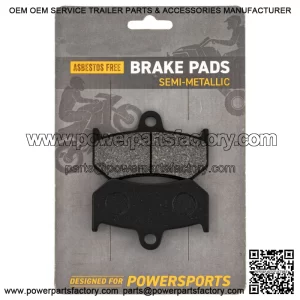 Brake Pad Set for Yamaha Apex FX Nytro RX1 RS Vector Rear Semi-Metallic (For: Yamaha)