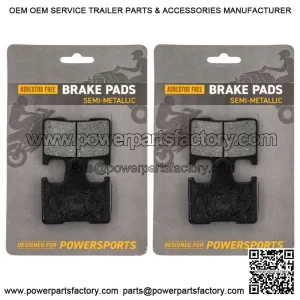 Brake Pad Set for Yamaha RX1 RS Vector Venture Rear Semi-Metallic 2 Pack (For: Yamaha)