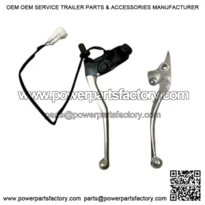 Royal Enfield GT & Interceptor 650 Clutch & Brake Lever Kit (Silver) - OEM Part