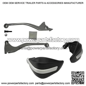 Royal Enfield Himalayan Clutch & Brake Lever Kit with Hand Guard (Silver) -   Upgrade