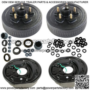 10"X2-1/4" Electric brakes and 5 on 5 Trailer Hub Drum Kits For 3500 lbs Axle