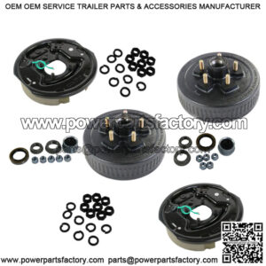 2 set Electric Brakes 10"X2-1/4"&Trailer 5 on 4.5 Hub Drum Kits For 3500lbs Axle