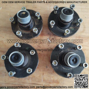 4 Trailer Idler Hub Kits 5 on 5 5x5 for 3500 lbs Trailer Axle 5 lug Trailer hub