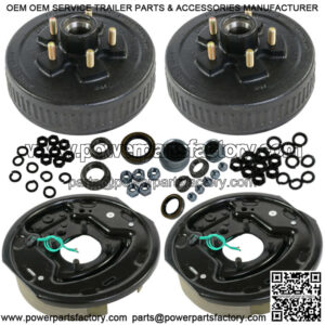5 on 4.5 Trailer Hub Drum with Electric brakes 10"X2-1/4" Kits For 3500 lbs axle