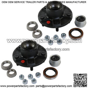 2 Trailer Idler Hub Kits 5 on 5 for 3500 lbs Axle - 22018K