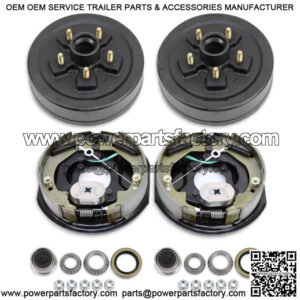 Trailer Hub Drum Kit 5 on 4.5" B.C. Electric Brakes for 3500lb Axle