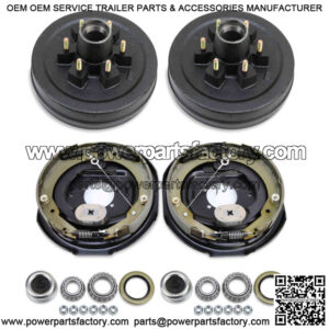 Trailer Hub Drum Kits 6 on 5.5" B.C. Electric Brakes for 6000 Lbs Axle