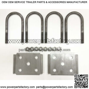 New trailer U bolt kit for 3500lbs 2-3/8" Round Axle 5-1/2" long 1/2" dia -20079