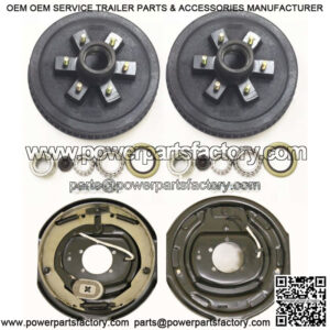 Trailer 6 on 5.5" Hub Drum Kits w/ 12"x2" Electric Brakes for 5200-6000 lbs axle