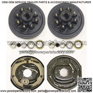 Trailer 8 on 6.5" Hub Drum Kits with 12"x2" Electric Brakes for 7000 lbs axle