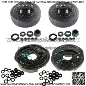 Trailer Electric brakes 5 on 4.5 Hub Drum Kits For 3500 lbs axle with 10"X2-1/4"