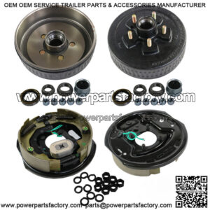 Trailer Electric brakes 5 on 5 Hub Drum Kits for 3500 lbs axle with 10"X2-1/4