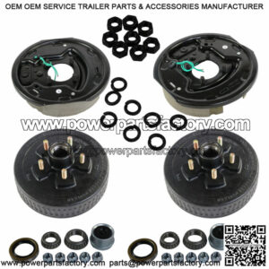 with 10"X2-1/4" Electric brakes For 3500 lbs axle Trailer 5 on 4.5 Hub Drum Kits