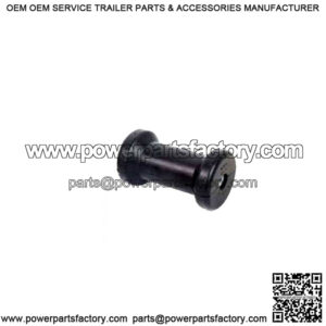 5" Spool Roller - Black Rubber, 1/2" I.D.