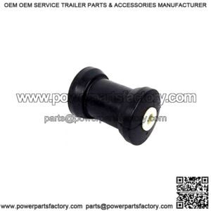 5" Heavy Duty Keel Roller - Black Rubber, 5/8" I.D.