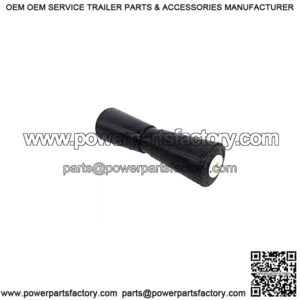 12" V-Keel Roller - Black Rubber, 5/8" I.D.
