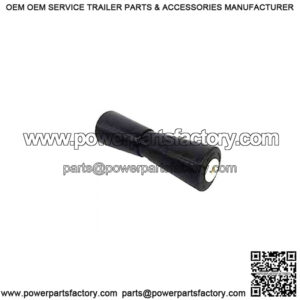 12" Heavy Duty Keel Roller - Black Rubber, 5/8" I.D.
