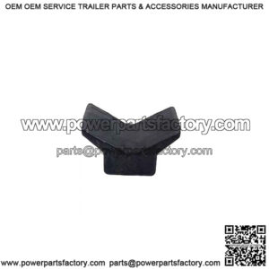 4" x 4" V-Style Bow Guard - Black Rubber