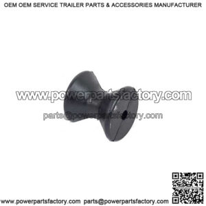 3" Spool Type Bow Roller - Black Rubber