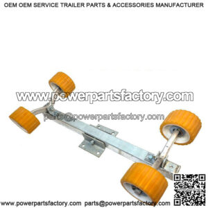 4-Wheel Fixed Wobble Roller Assembly, 2" x 2"