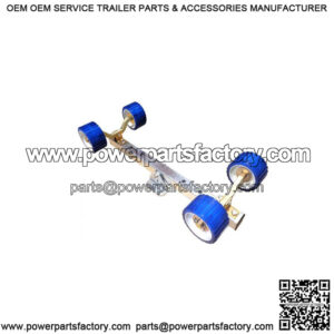 4-Wheel Dual Wobble Roller Assembly (Blue)