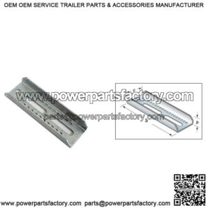 12" Galvanized Trailer Bunk Bolster Bracket