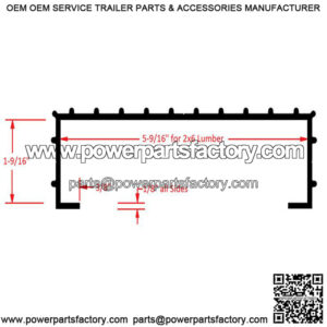 GATORBAK 2" x 6" Bunk Cover w/ Tabs Kit, 5'