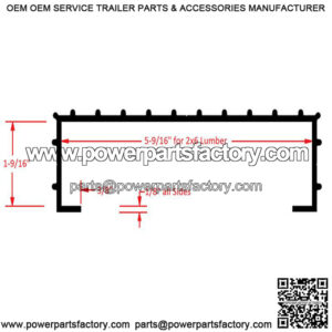 GATORBAK 2" x 6" Bunk Cover w/ Tabs Kit, 6'