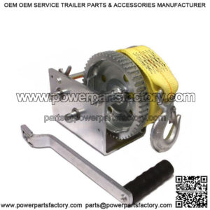 DL 3,200 lb. 2-Speed Winch w/ Yellow Strap