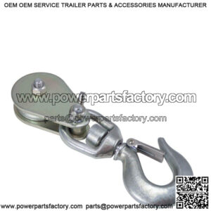 Winch Pulley Block w/ Swivel Hook