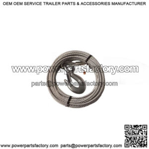 3/16" x 25' Galvanized Trailer Winch Cable