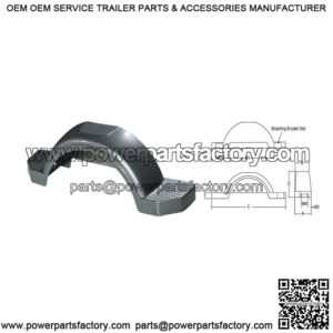 Silver Plastic Fender for 13" Wheels