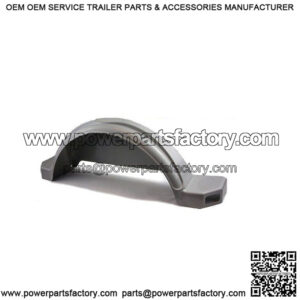 Gray Plastic Fender for 14" Tires, w/Cutouts