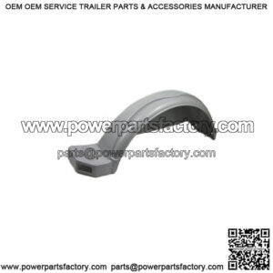 LF/RR Gray Plastic Fender for 14" Tires, w/Cutout