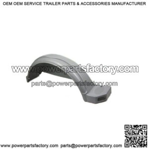 RF/LR Gray Plastic Fender for 14" Tires, w/Cutout