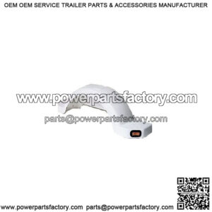 RH White Plastic Fender for 14" Tires, w/Amber Light