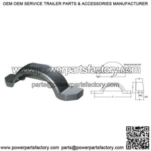 Silver Plastic Fender for 14" Wheels