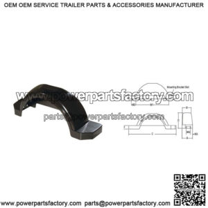 Black Plastic Fender for 15" Wheels