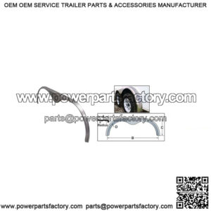 Aluminum Tandem Teardrop Fender Flare