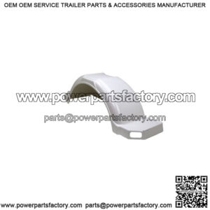 RH White Plastic Fender 12"/13" Tires w/Cutout