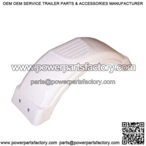 White Plastic Fender for 8" to 12" Wheels
