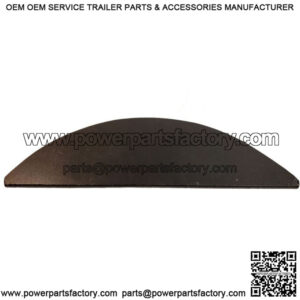 14" Black ABS Plastic Fender Back, SGL UHMW
