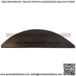 13" Black ABS Plastic Fender Back, SGL UHMW