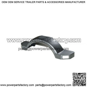 Gray Plastic Fender RH for 12" Wheels, Rectangle Cutout