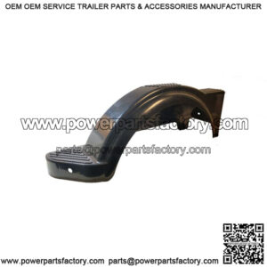 Black Plastic Mod Fender LF/RR for 13" Wheels, with Cutout